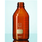 Bottiglie da laboratorio, vetro scuro DURAN, Capacità 150 ml, Diam. 62 mm, Altezza 105 mm, Filettatura 45 GL - Pz/Cf. 1