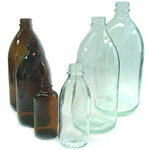 Bottiglie bocca stretta, vetro soda-lime, Colore Giallo , Capacità 500 ml, Diam. 76,8 mm, Altezza 176,5 mm, Filettatura 25 GL - Pz/Cf. 1