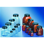 Barattoli, quadrati bocca larga, serie 310, PVC, Colore trasparente , Capacità 300 ml, Diam filettatura  esterna 50 mm, Largh. 67,5 mm, Prof. 67,5 mm, Altezza  senza  tappo 94,0 mm - Pz/Cf. 1