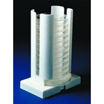 Supporto per capsule Petri, ABS, Largh. 89 mm, Lungh. 210 mm, Altezza 210 mm - Pz/Cf. 1