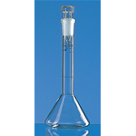 Matraccio tarato, vetro Boro 3.3, trapezoidale BlauBrand A DE-M PP 7/16 ml 1 CF/1 PZ