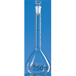 Matraccio tarato, vetro Boro 3.3, BlauBrand A DE-M tappo vetro 10/19 ml 25 CF/1 PZ