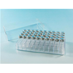 Scatola di stoccaggio flaconi per colture, Per 50 tubi, 35x12 mm, Materiale Polistirolo  - Pz/Cf. 1