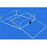 Vassoio di colorazione per serbatoi di gel elettroforetico, Descrizione Vaso di colorazione/decolorazione  - Pz/Cf. 1