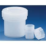 Vasetto con coperchio a vite PE ml 10 CF/1 PZ