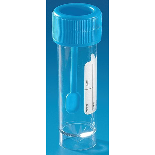 Lab-Shop  Prodotto: Contenitore per feci in PS tappo a vite ml 30 non  sterile 1 CF/400 - BRAND ( - Consumabili per Laboratorio); BRAND 62305