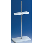 Supporto per 2 imbuti base PP mm 140x250 asta alluminio CF/1 PZ