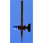 Buretta Pellet v/g rubinetto diritto vetro dado ml 50 CF/1 PZ