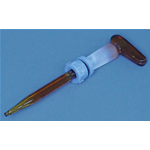 Buretta Pellet v/g rubinetto lat. spillo PTFE dado ml 25-50 CF/1 PZ