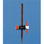 Buretta Pellet v/g rubinetto diritto spillo PTFE dado ml 25 CF/1 PZ