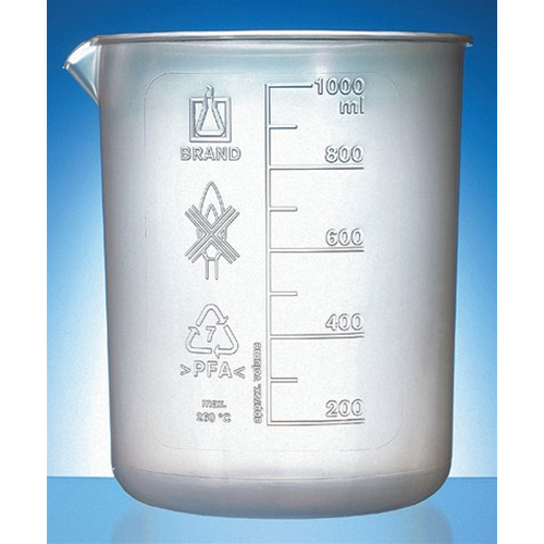 Bicchiere perfluoropropilene (PFA) scala rilievo ml 100 CF/1 PZ