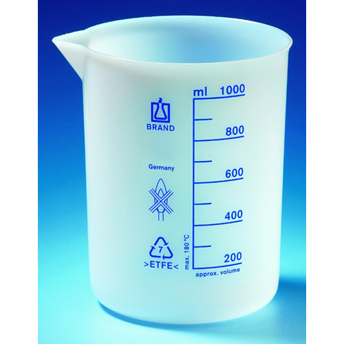 Bicchiere etilene-tetrafluoroetilene (ETFE) scala blu ml 50 CF/1 PZ