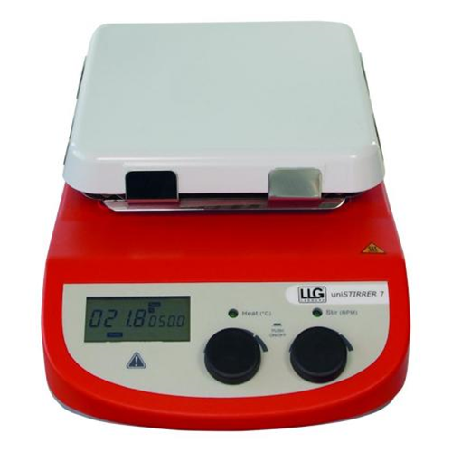 Agitatore magnetico riscaldante LLG-uniSTIRRER 7, pacchetto completo, con spina UK  - Pz/Cf. 1