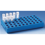 Provetta criogenia, Supporto in PP colore blu per provette CF/1 PZ