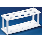 Portaprovette PTFE bianco posizioni 10 per Ø max mm 19 CF/1 PZ