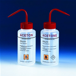 Bottiglia (PE) spruzzetta con valvola ml 250 Acetone CF/1 PZ