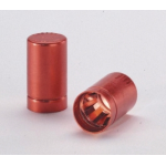 Tappi ALLUMINIO PER PROVETTE COLTURA, CON MOLLA INTERNA  Per  collo diam. 16 mm - Pz/Cf. 100