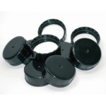 TAPPI X Barattoli, quadrati bocca larga, serie 310, PVC, Colore NERO, Capacità 100ml, Diam filettatura  esterna 40 mm. CF/1