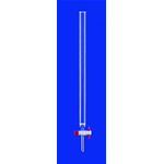 Colonne cromatografiche, Rubinetto PTFE- o Valvola, tubo DURAN, Descrizione con orlo in rilievo , Capacità 1000 ml, Ø int. 40 mm, Lungh. 800 mm, Rubinetto PTFE  - Pz/Cf. 1