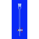 Colonne cromatografiche con rientranze e giunto NS, da tubo DURAN, Capacità 35 ml, Ø int. 15 mm, Lungh. 200 mm - Pz/Cf. 1