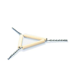 SUPPORTO TRIANGOLARE per crogiolo, Lungh.  lati 40 mm, Per treppiedi 9.034.110, 9.034.112, 6.200.910  - Pz/Cf. 1